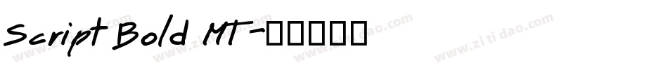 Script Bold MT字体转换